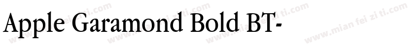 Apple Garamond Bold BT字体转换